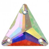 Varrható háromszög Crystal, méret: 16mm - CRYSTAL AB (001 AB)